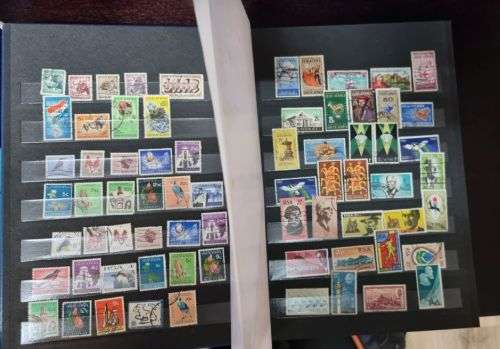 RSA - 2 Stock Albums with used RSA stamps