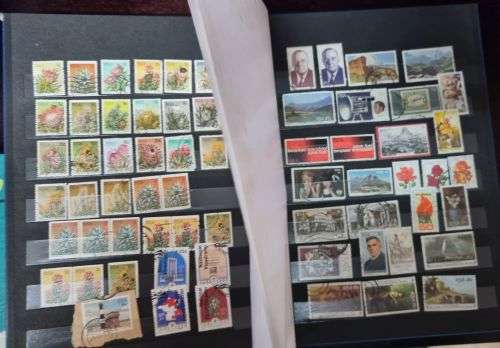 RSA - 2 Stock Albums with used RSA stamps