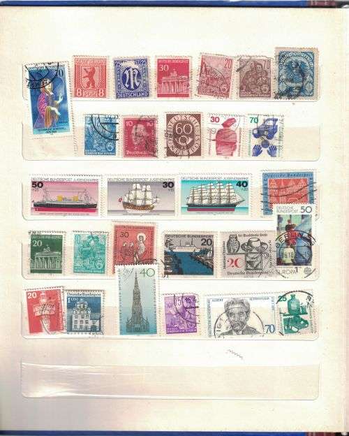 Stock Album with used older Germany and Austria