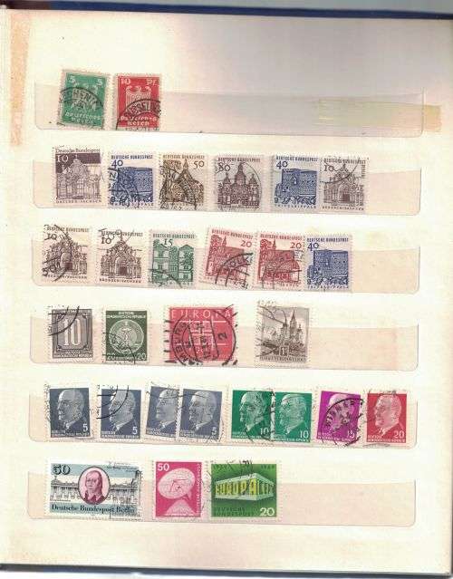 Stock Album with used older Germany and Austria
