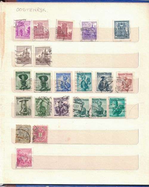 Stock Album with used older Germany and Austria