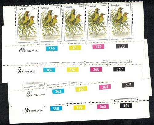 Transkei - UMM Control Blocks x 3 sets (See scans and description)