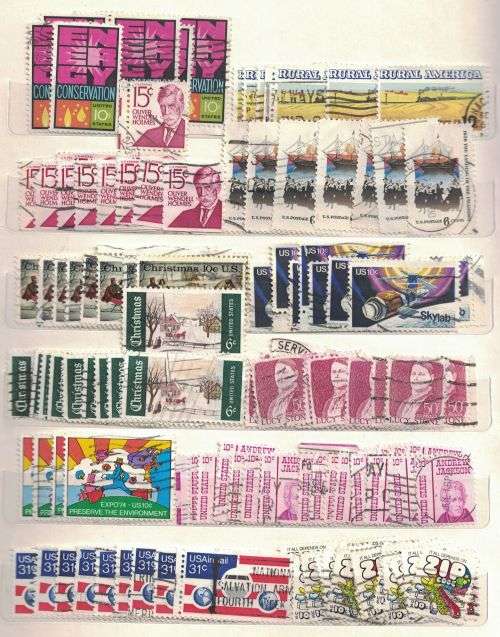 Stock Album with used United States and other stamps