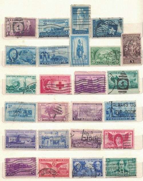 Stock Album with used United States and other stamps