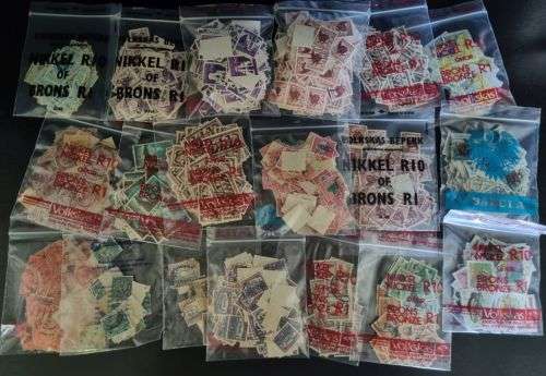 A4 Stock Album stacked with mostly used Union and RSA stamps