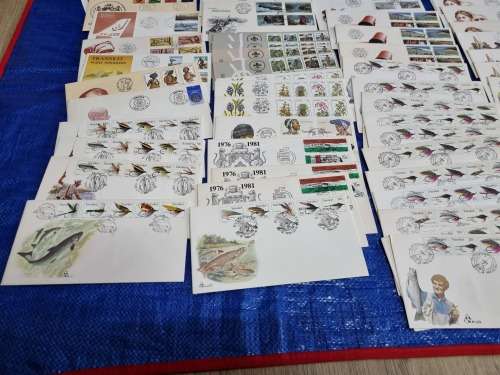 Transkei - Collection of UMM Control blocks, UMM Yearpacks, FDCs and Postcards - 14 scans