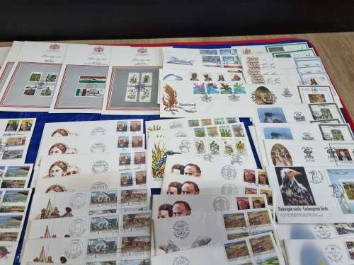 Transkei - Collection of UMM Control blocks, UMM Yearpacks, FDCs and Postcards - 14 scans