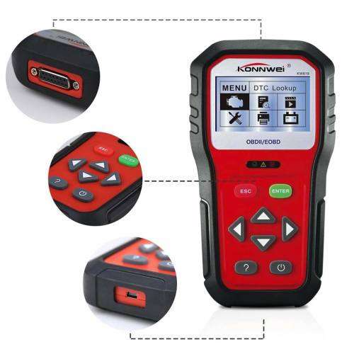 Vehicle Diagnostic Tool Car Scanner KW818 OBD2 EOBD Universal Car Code Reader