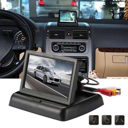 4.3 Inch Folding Car Monitor With 4 LED 12 LED Butterfly Camera Night Vision