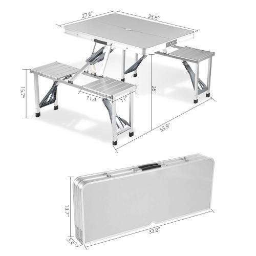 Aluminum Picnic Outdoor Folding Table