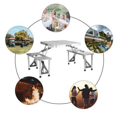 Aluminum Picnic Outdoor Folding Table