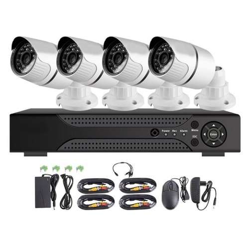 4 Channel AHD CCTV Surveillance Camera Kit