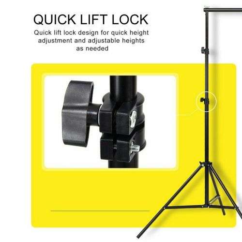 Pro Background Stand Photography Backdrop Support System Screen Holder Set