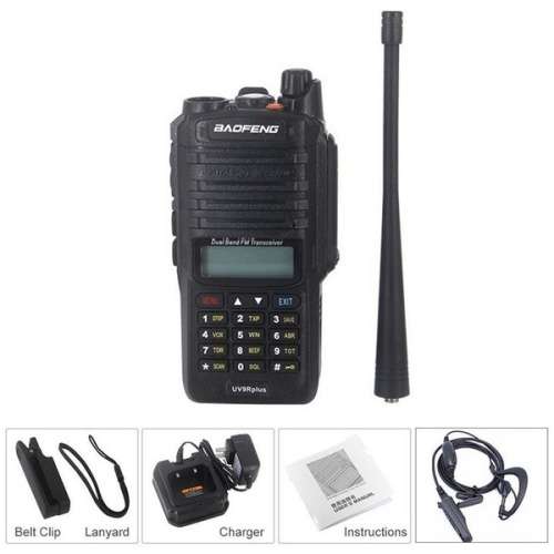 15W Updated Version BAOFENG UV-9R Plus Walkie Talkie VHF UHF Dual Band Handheld Two Way Radio