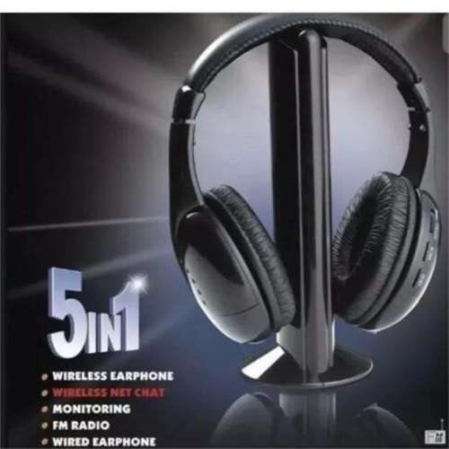 5 in 1 Wireless RF Headphones Headset with Microphone