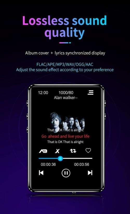 2.4" Full Touch Screen Mp3/Mp4 Bluetooth Player with  FM Radio, Video Recording and Playback Support