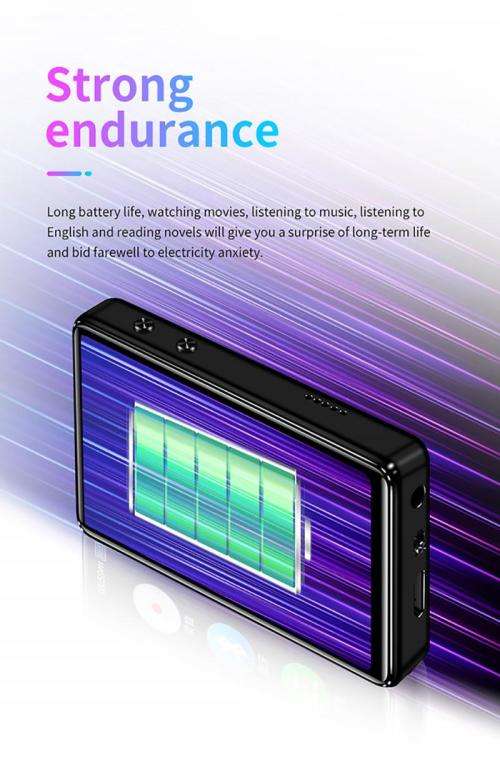 2.4" Full Touch Screen Mp3/Mp4 Bluetooth Player with  FM Radio, Video Recording and Playback Support