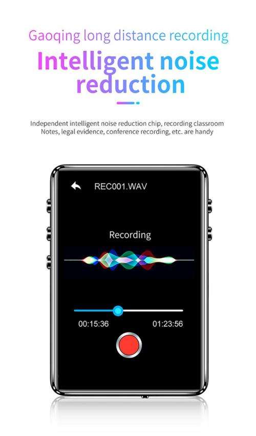 2.4" Full Touch Screen Mp3/Mp4 Bluetooth Player with  FM Radio, Video Recording and Playback Support