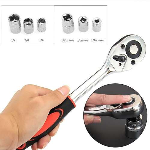 1/2"inch Ratchet Wrench 24 Teeth Extending Telescopic Ratchet Socket Wrench Tool Plate Ratchet Handl