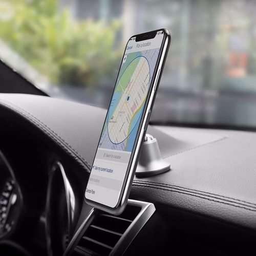 Magnetic in-car cellphone holder