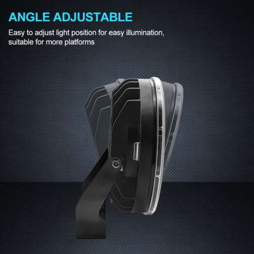 7 Inch 384W Round LED Work Light Spot Beam Black Offroad Driving Light For Jeep ATV 4x4 Truck