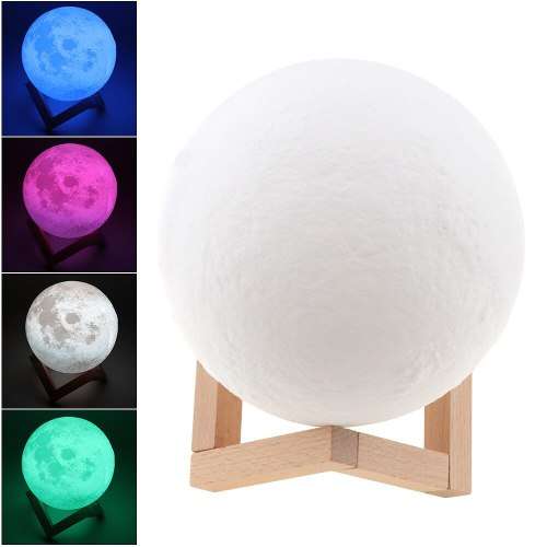 7 Colors Touch 3D Moon Lamp