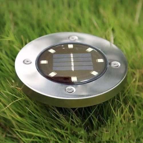 8 LED Solar Garden Ground Light
