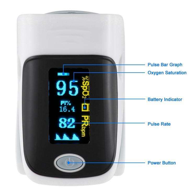 AB-80 Precision Finger Pulse Oximeter Blood Oxygen Monitor