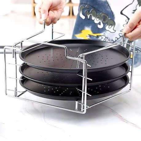 3 Layered Pizza Pan Mold With Stand