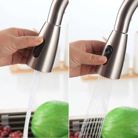 304 Kitchen Pull-out Faucet Retractable Rotating Faucet