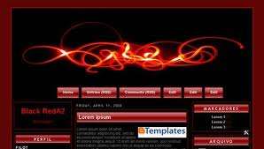 Website Template - Red and Black