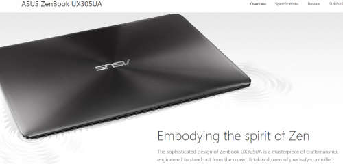 Latest Asus Zenbook ux305u  Stunning Black intel i7 6th gen