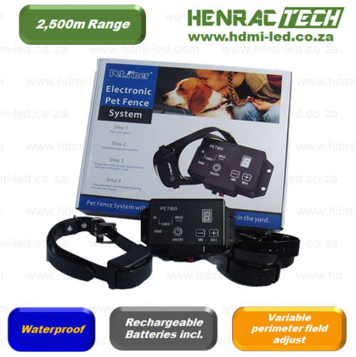 Dog Invisible Electronic Perimeter Fence, 2x receiver units