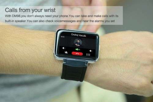 DM98 Android Smart Phone Watch, 3G, 2.2" Display, Camera, WiFi, GPS etc. C