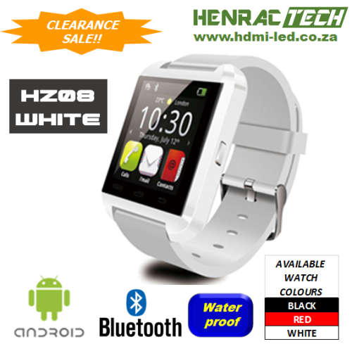 Smart Watch Bluetooth, HZ08 Black with Touch Screen available in three colors