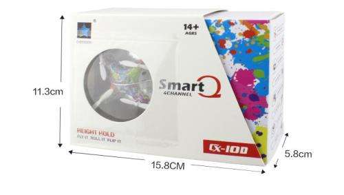 CX-10D (Smart Q) Nano Drone, Quadcopter with Height Hold, Camo and rainbow