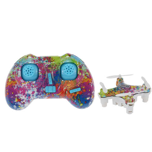 CX-10D (Smart Q) Nano Drone, Quadcopter with Height Hold, Camo and rainbow