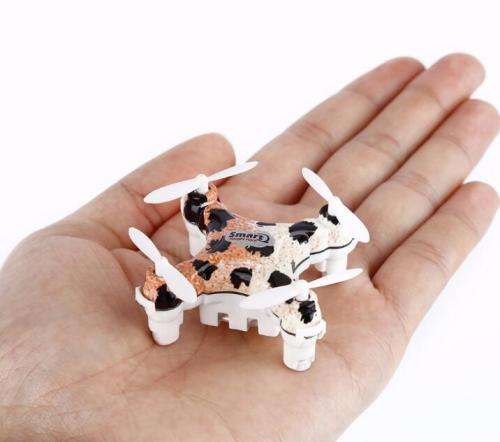 CX-10D (Smart Q) Nano Drone, Quadcopter with Height Hold, Camo and rainbow