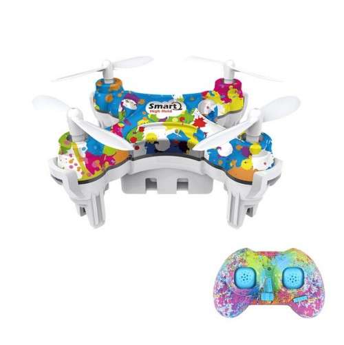 CX-10D (Smart Q) Nano Drone, Quadcopter with Height Hold, Camo and rainbow