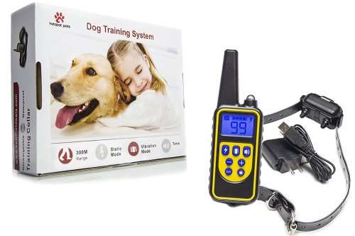 Dog Training Collar LR, Single Receiver, Remote, Long Range 800m, Rechargeable, 4 methods.