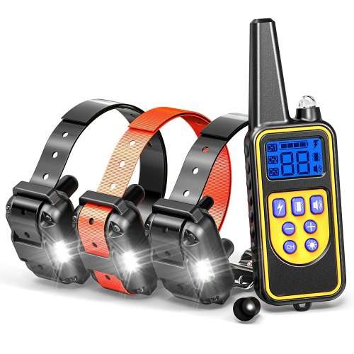 Dog Training Collar LR, Single Receiver, Remote, Long Range 800m, Rechargeable, 4 methods.