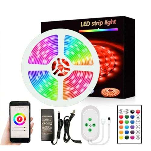 Smart 5m LED Strip Light 5050 RGBW Wifi + Remote, Tuya Smarthome