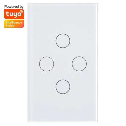 Smart Wifi Touch Switch, 4 Gang Light | Tuya SmartLife