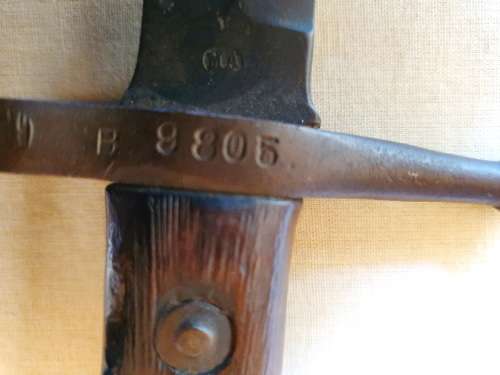 1907 Wilkinson pattern .303 bayonet with sheath and frog