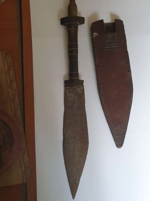 Abyssinian handcrafted tribesman`s knife 100+ years old