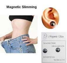 Hematite magnetic weight-loss earrings