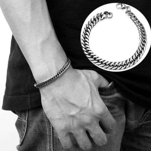 Stunning chunky stainless steel bracelet