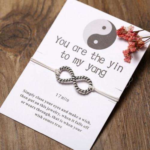 The yin to my yang inspirational bracelet