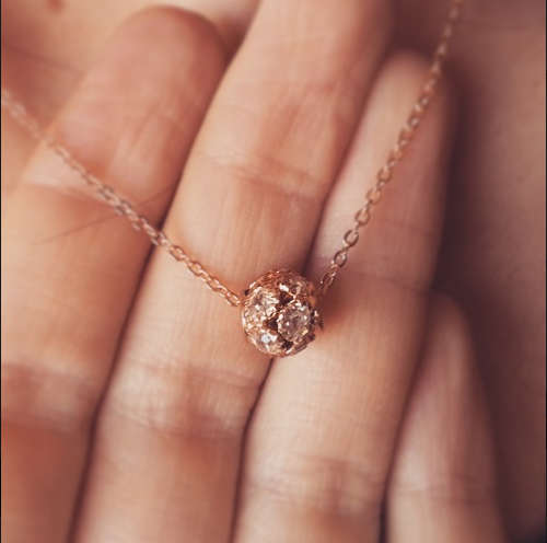 Stunning Crystal ball pendant on chain