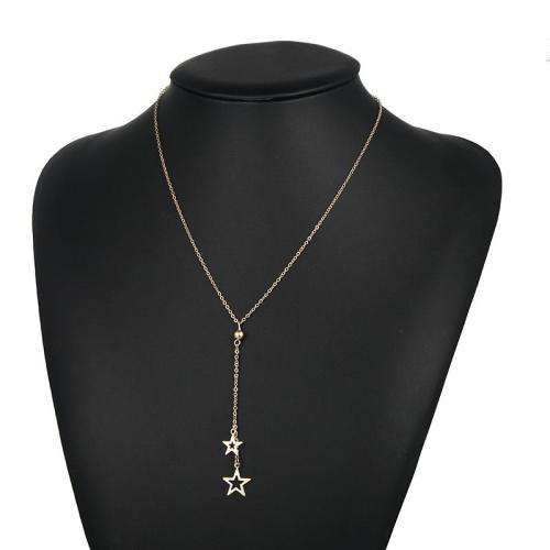 Stunning Falling star gold necklace